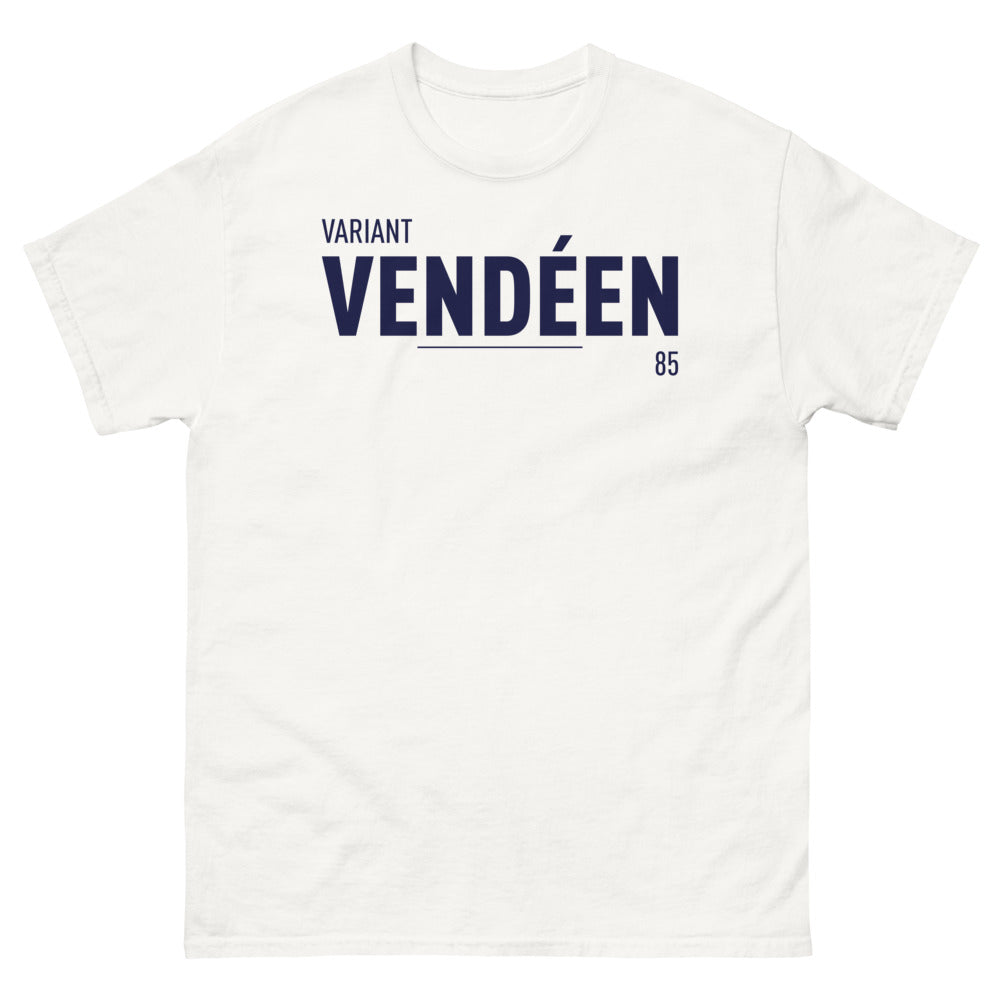 T-shirt Vendée blanc - Esprit chaleureux et humoristique