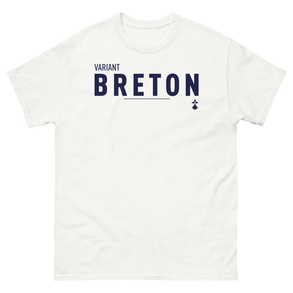 T-shirt Bretagne blanc - Fierté régionale malicieuse