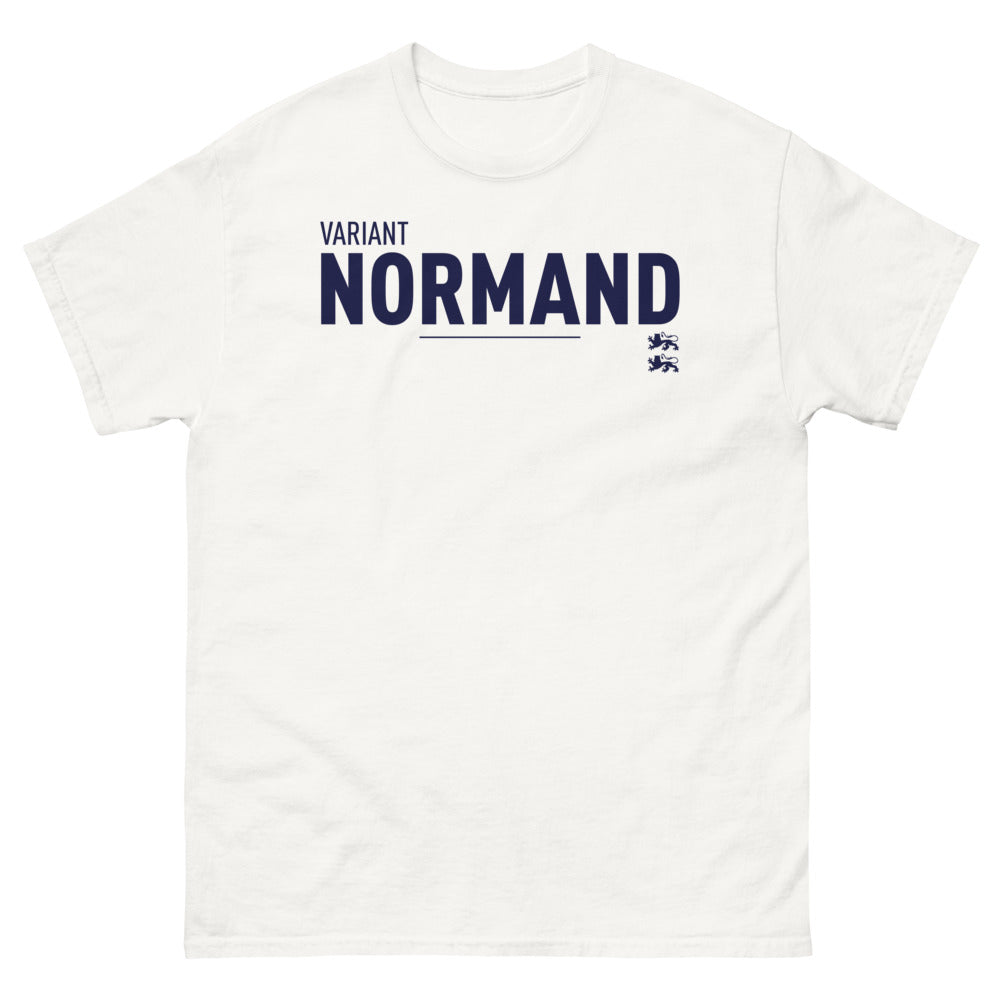 T-shirt Normand blanc - Fierté et humour de la Normandie
