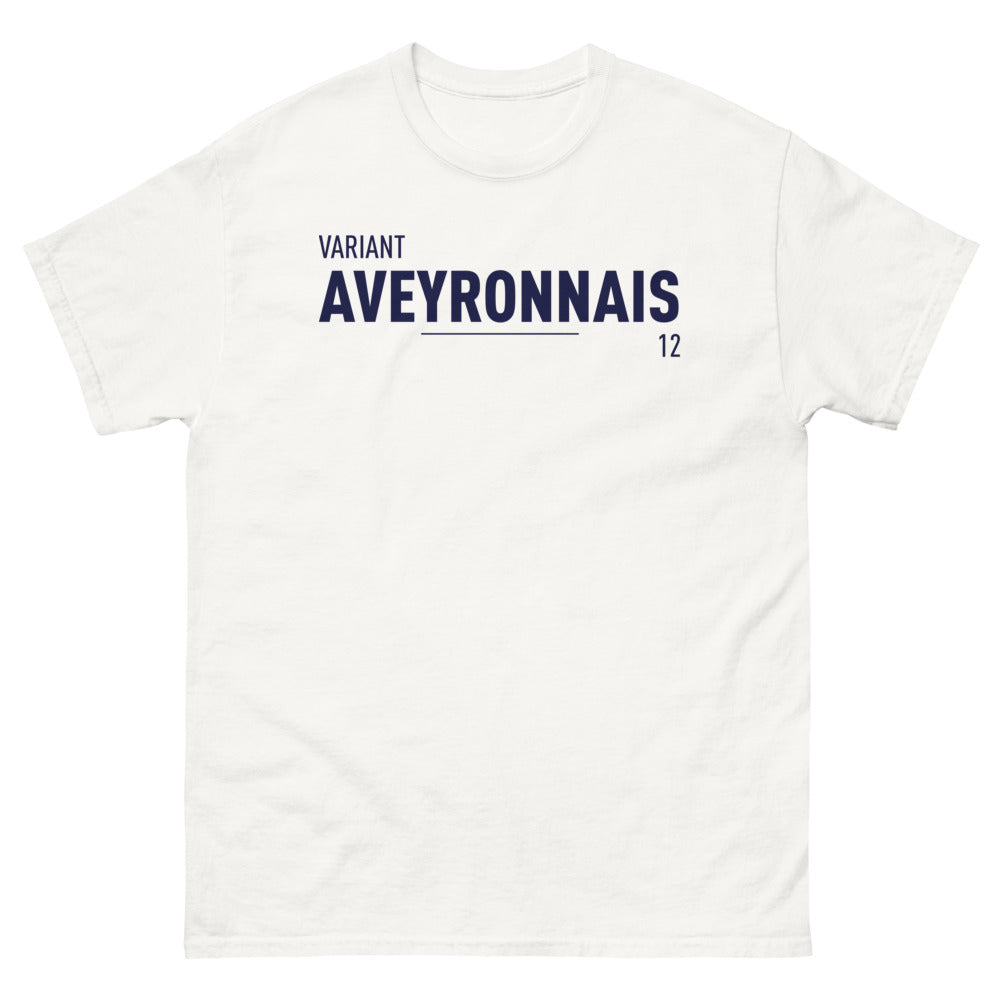 T-shirt Aveyronnais blanc - Affichez vos racines avec humour