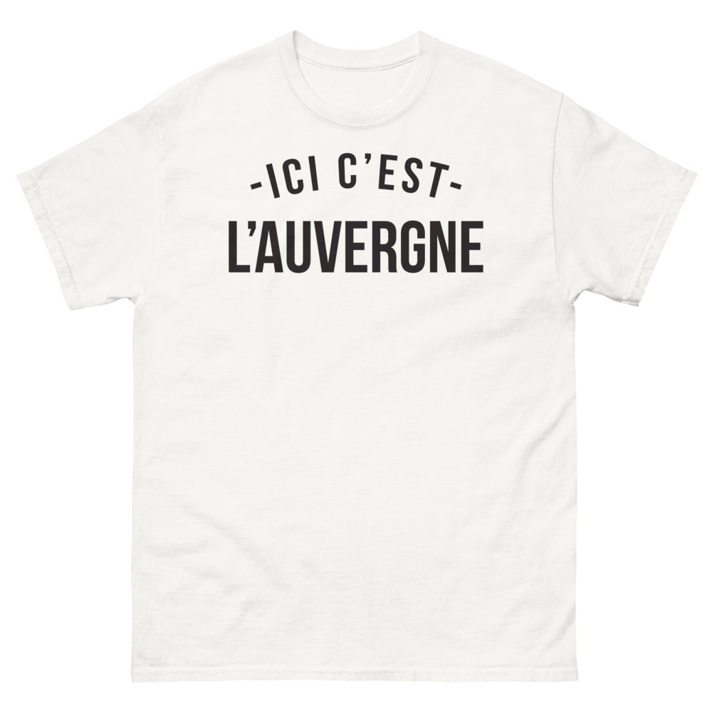 T-shirt Auvergne blanc - Fier d'être Auvergnat