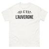 T-shirt Auvergne blanc - Fier d'être Auvergnat