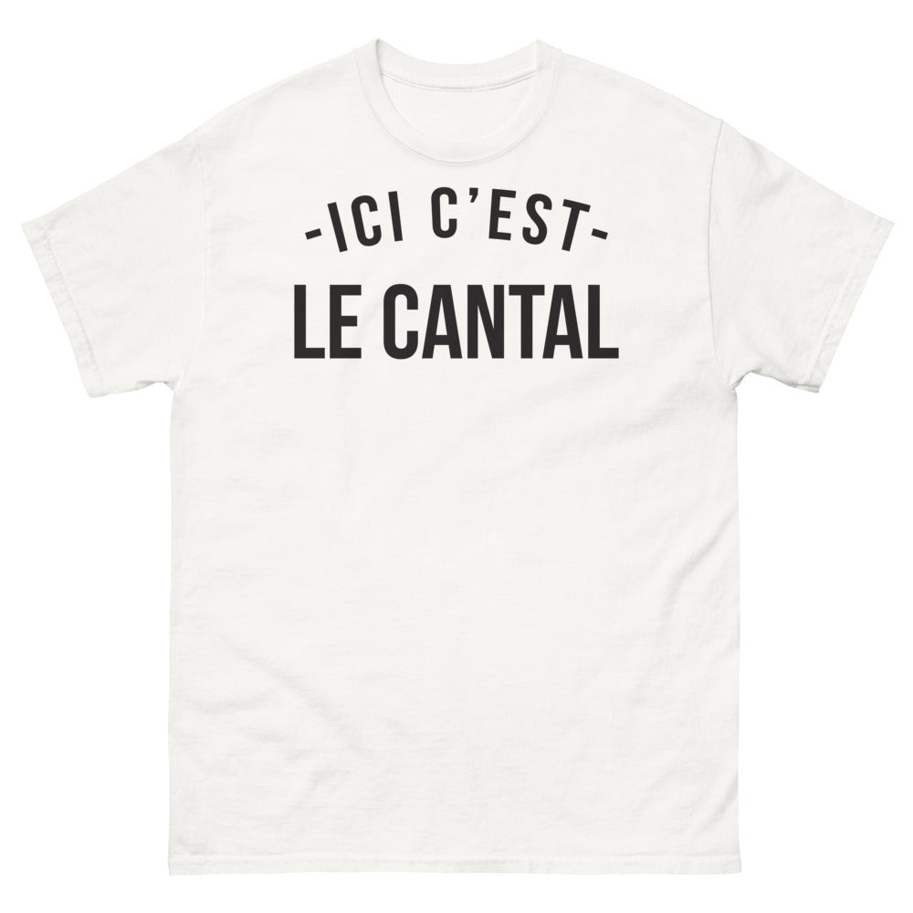 T-shirt Cantal blanc - Ici c'est le Cantal