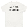 T-shirt Cantal blanc - Ici c'est le Cantal