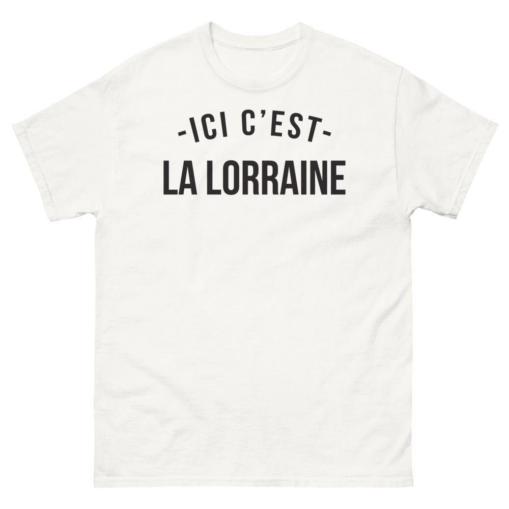 T-shirt Lorraine blanc - Ici c'est la Lorraine