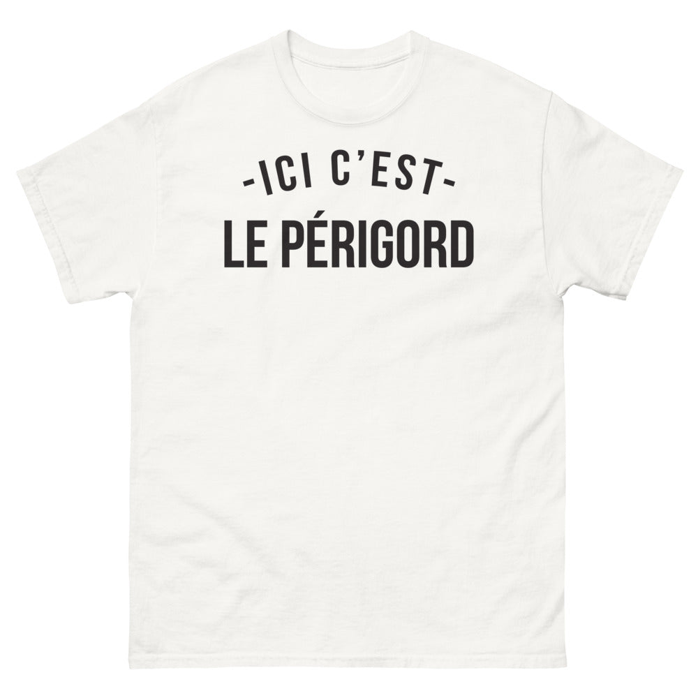 T-shirt Périgord blanc - Fierté régionale et humour