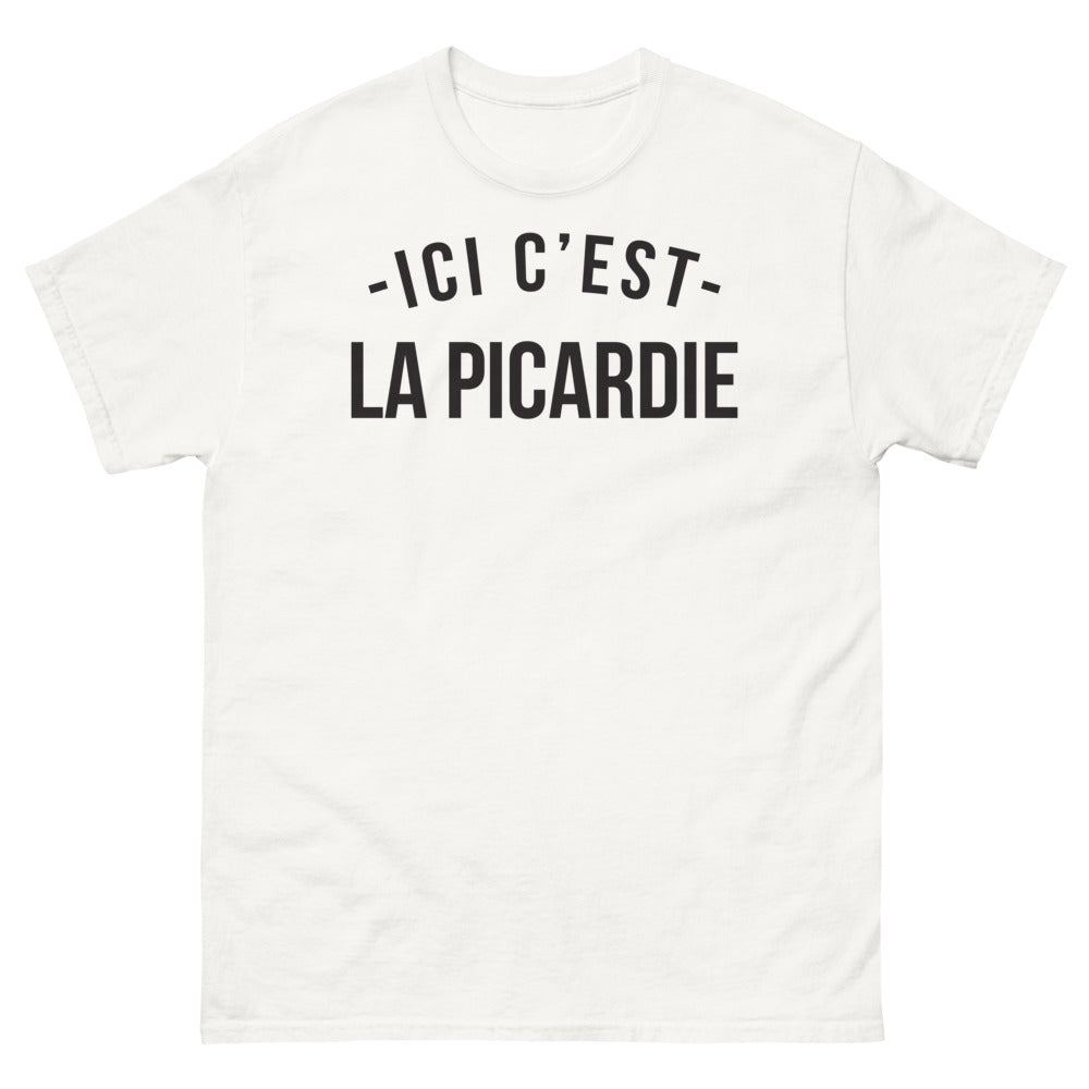 T-shirt Picardie blanc - Ici c'est la Picardie