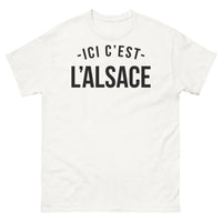 Thumbnail for T-shirt Alsace blanc - Ici c'est l'Alsace, amour et humour local