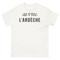Thumbnail for T-shirt Ardèche blanc - Ici c'est l'Ardèche