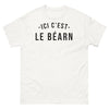 T-shirt Béarnais blanc - Fierté et humour au cœur des Pyrénées