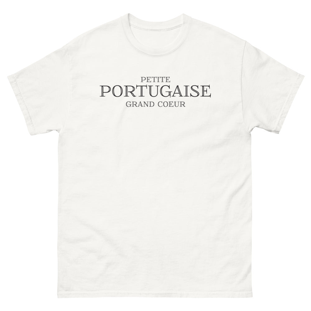 T-shirt Portugal blanc - Petite Portugaise au Grand Cœur