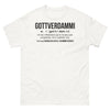 T-shirt Alsace blanc - Gottverdammi, un truc d'alsaciens