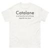 T-shirt Catalan blanc - Si sa bouche ne le dit pas, regarde ses yeux