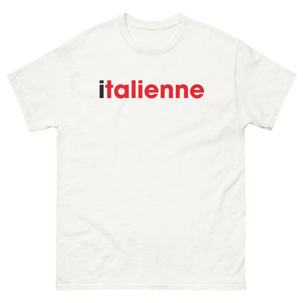 T-shirt Italie blanc - Fierté et humour pour les Italiennes