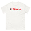 T-shirt Italie blanc - Fierté et humour pour les Italiennes