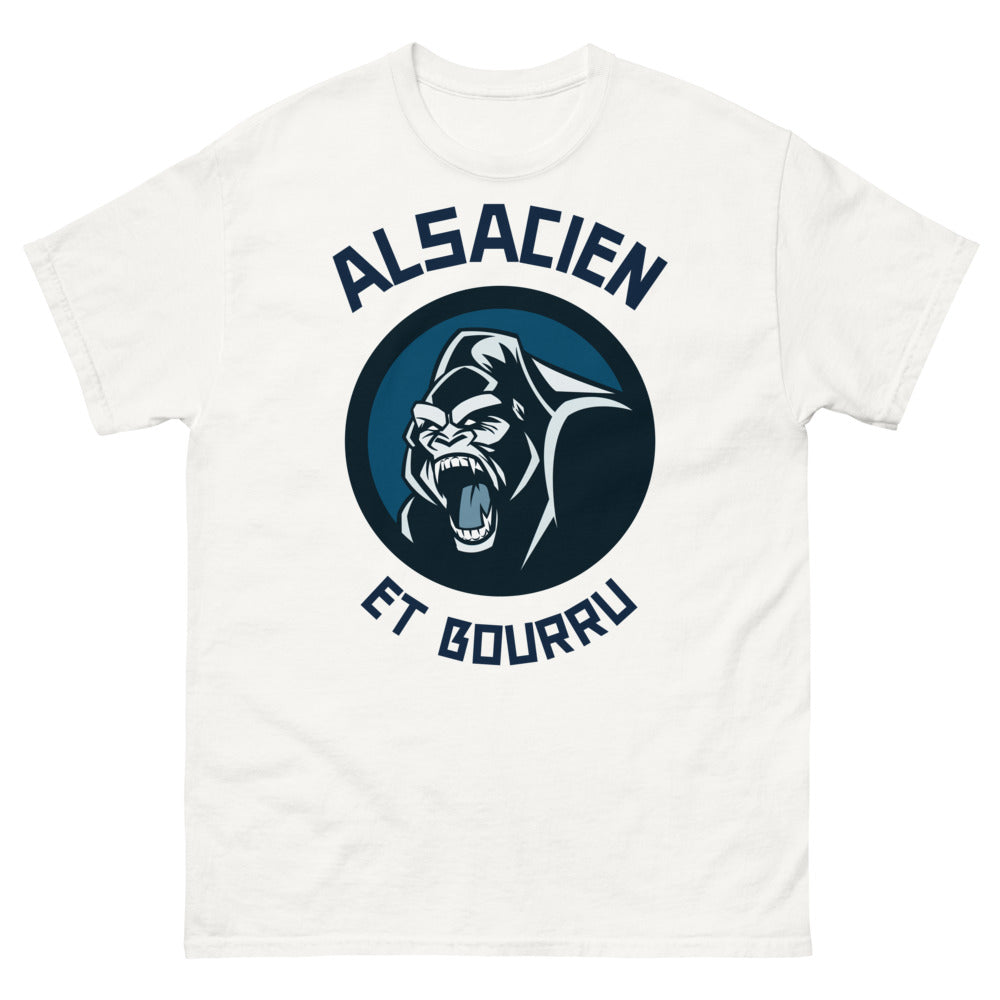 T-shirt Alsace blanc - Amour et humour pour les Alsaciens