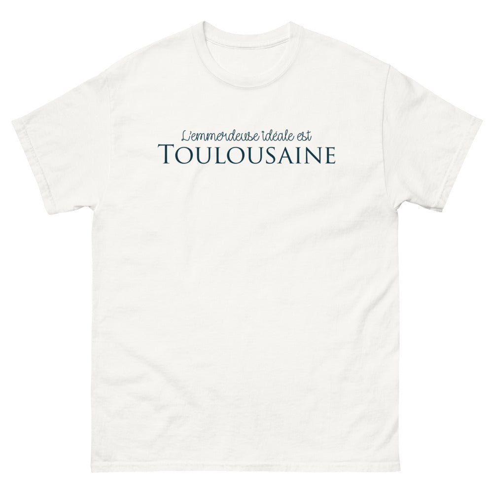 T-shirt Toulouse blanc - L'emmerdeuse idéale est toulousaine