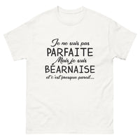 Thumbnail for T-shirt Béarnaise blanc - Je ne suis pas parfaite mais je suis Béarnaise