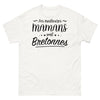 T-shirt Bretagne blanc - Les meilleures mamans sont bretonnes