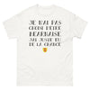 T-shirt Béarnais blanc - Je n'ai pas choisi d'être Béarnaise