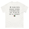 T-shirt Martinique blanc - Je n'ai pas choisi d'être Martiniquaise