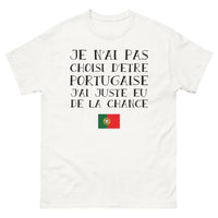 Thumbnail for T-shirt Portugal blanc - Je n'ai pas choisi d'être portugaise