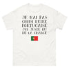 T-shirt Portugal blanc - Je n'ai pas choisi d'être portugaise