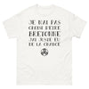 T-shirt Bretagne blanc - Je n'ai pas choisi d'être Bretonne