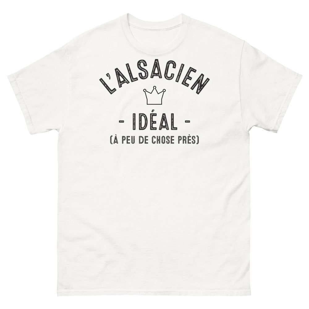 T-shirt Alsace blanc - L'alsacien idéal à peu de chose près