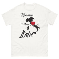 Thumbnail for T-shirt Italie blanc - Mon cœur est en Italie