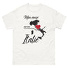 T-shirt Italie blanc - Mon cœur est en Italie
