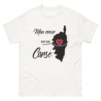 Thumbnail for T-shirt Corse blanc - Mon cœur est en Corse