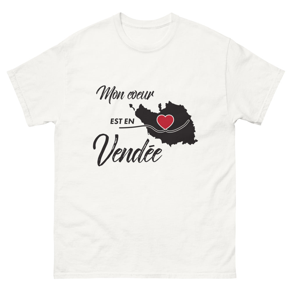 T-shirt Vendée blanc - Mon cœur est un hommage local