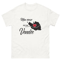 Thumbnail for T-shirt Vendée blanc - Mon cœur est un hommage local