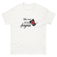 Thumbnail for T-shirt Aveyron blanc - Mon cœur est en Aveyron
