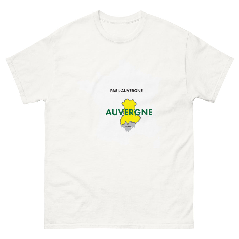T-shirt Auvergne blanc - Fier d'être Vassaux