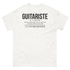 T-shirt Guitariste Passionné blanc - Quand la musique passe avant tout