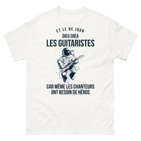 Thumbnail for T-shirt musique blanc - Et le 8e jour, Dieu créa les guitaristes