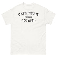 Thumbnail for T-shirt Lot blanc - Capricieuse Rebelle avec humour