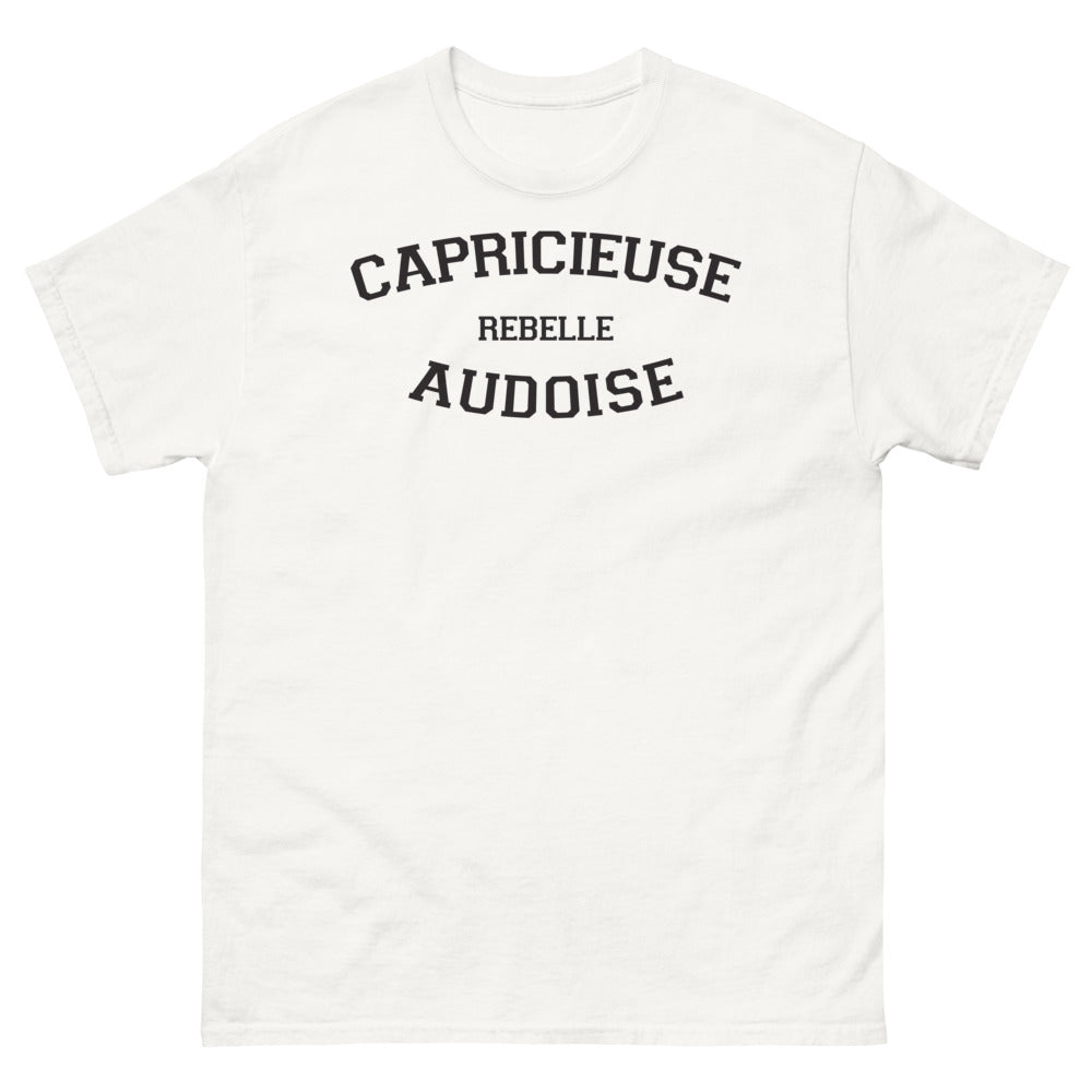 T-shirt Aude blanc - Capricieuse Rebelle Audoise