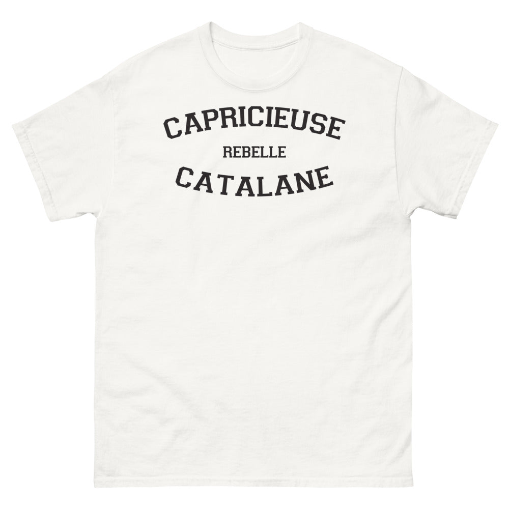 T-shirt Catalan blanc - Esprit capricieux et rebelle
