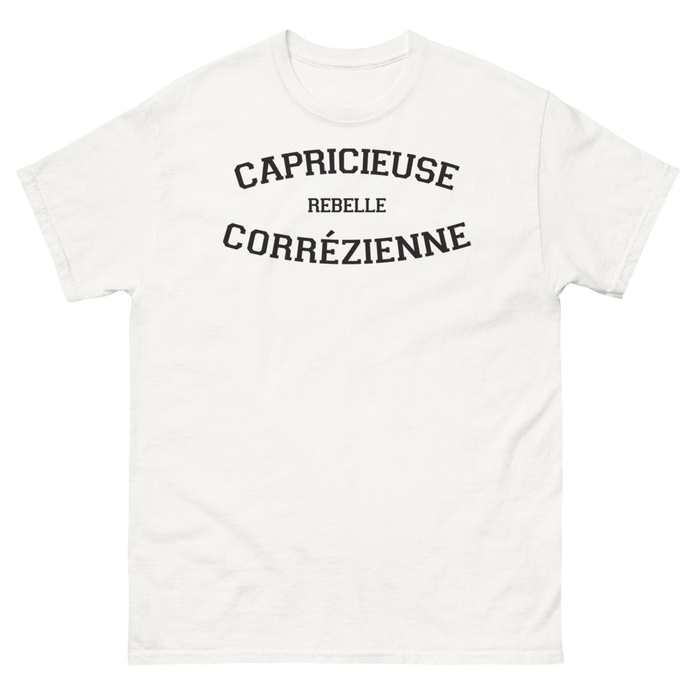 T-shirt Corrèze blanc - Capricieuse Rebelle