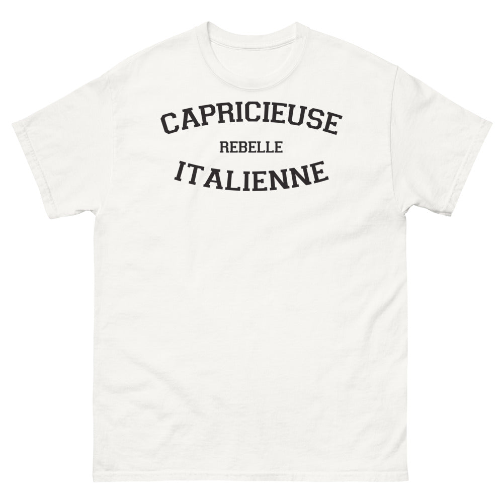 T-shirt Italie blanc - Esprit capricieux et rebelle