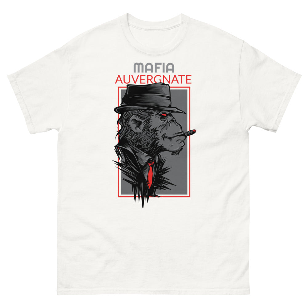 T-shirt Auvergne blanc - Mafia Auvergnate humoristique
