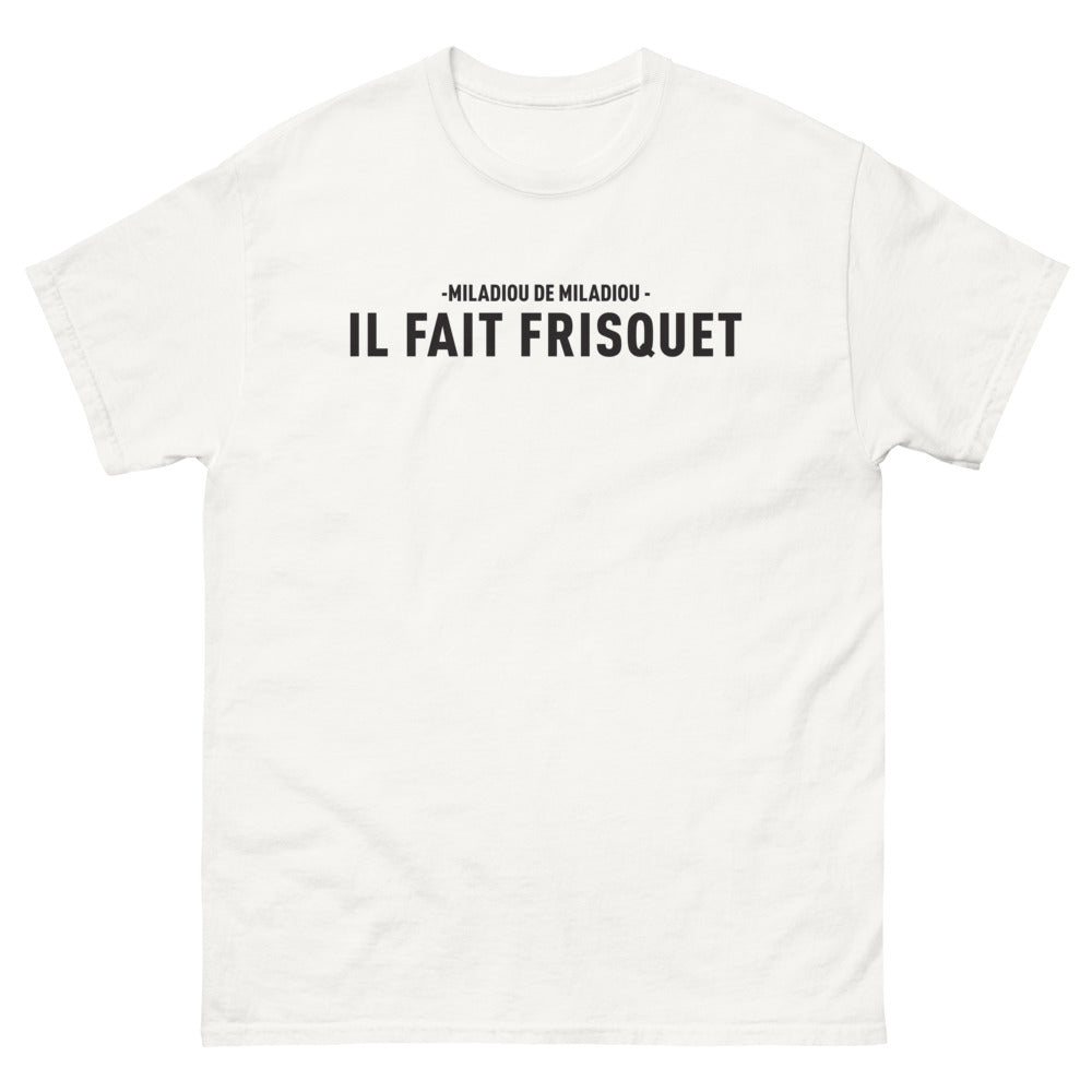 T-shirt Pays Basque blanc - Miladiou, il fait frisquet