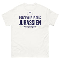 Thumbnail for T-shirt Jura blanc - Parce Que Je Suis Jurassien Voilà Pourquoi