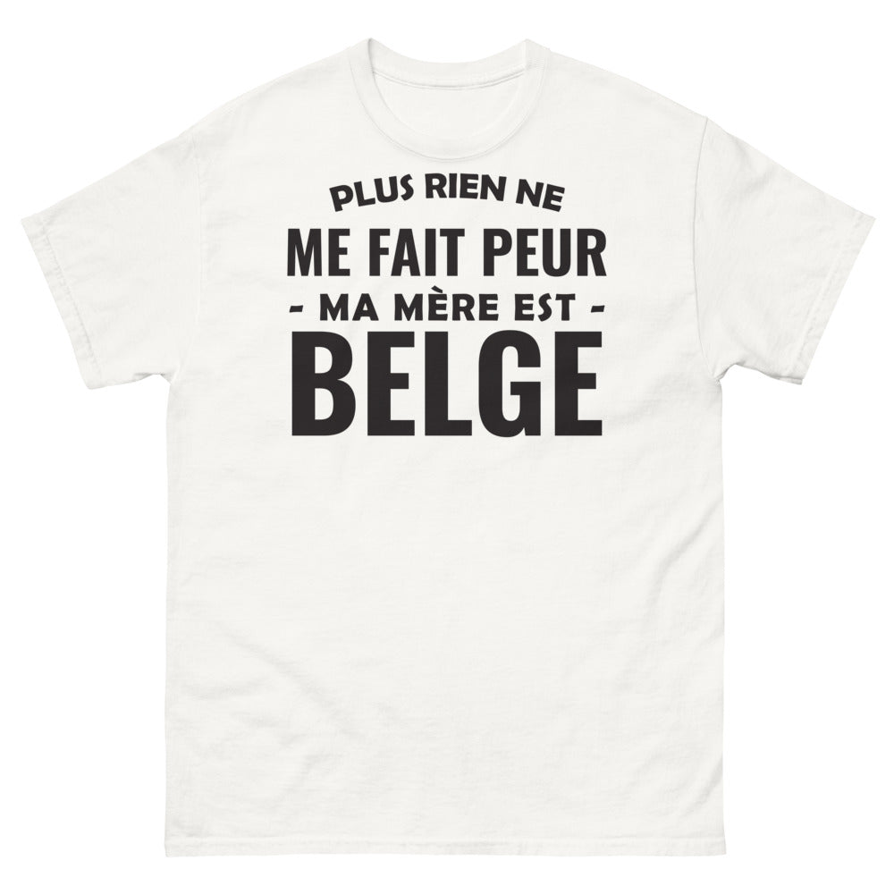 T-shirt Belgique blanc - Plus rien ne me fait peur