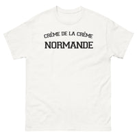 Thumbnail for T-shirt Normandie blanc - Crème de la crème avec humour