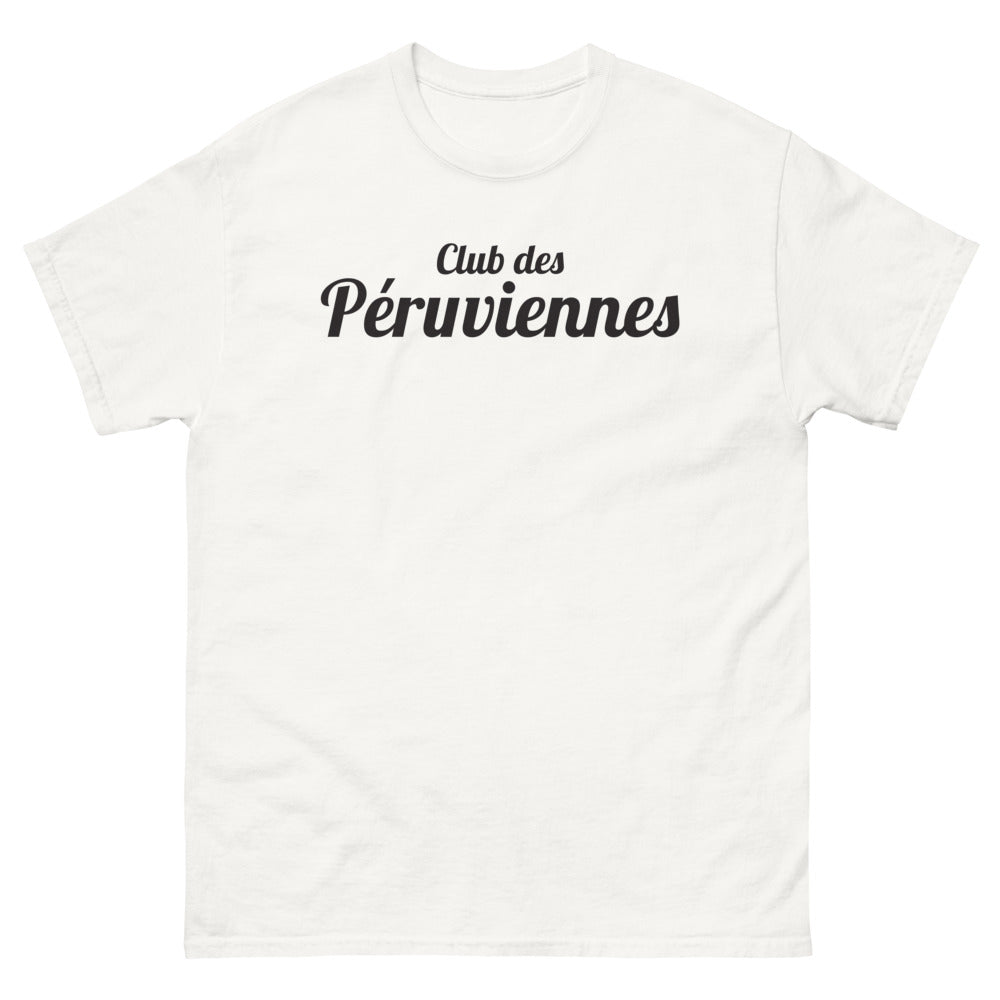 T-shirt Péruvien blanc - Fierté et humour des racines