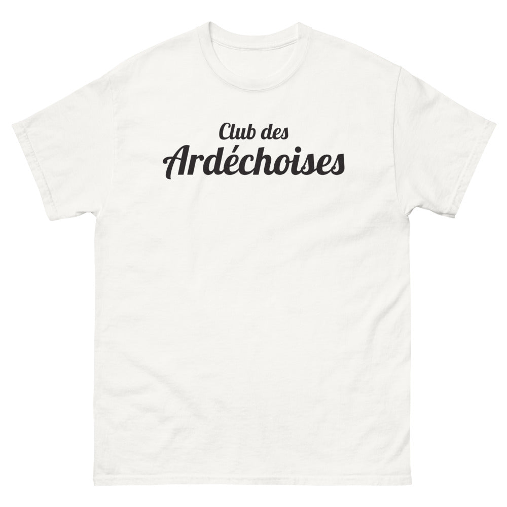 T-shirt Ardèche blanc - Rejoignez le Club des Ardéchoises